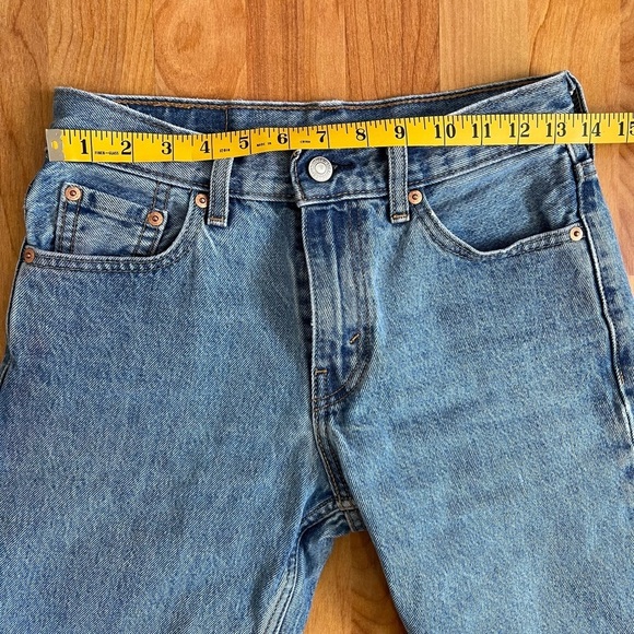 EUC Levi's 405 Blue Denim Men Shorts sz 27 Nice Leather Label No Flaws - Picture 4 of 10